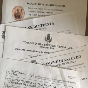 Certidão italiana